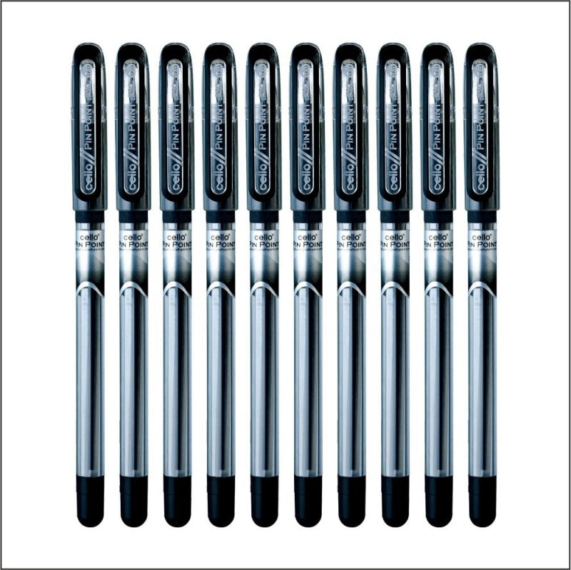 Cello Pin Point Ball Pen Black