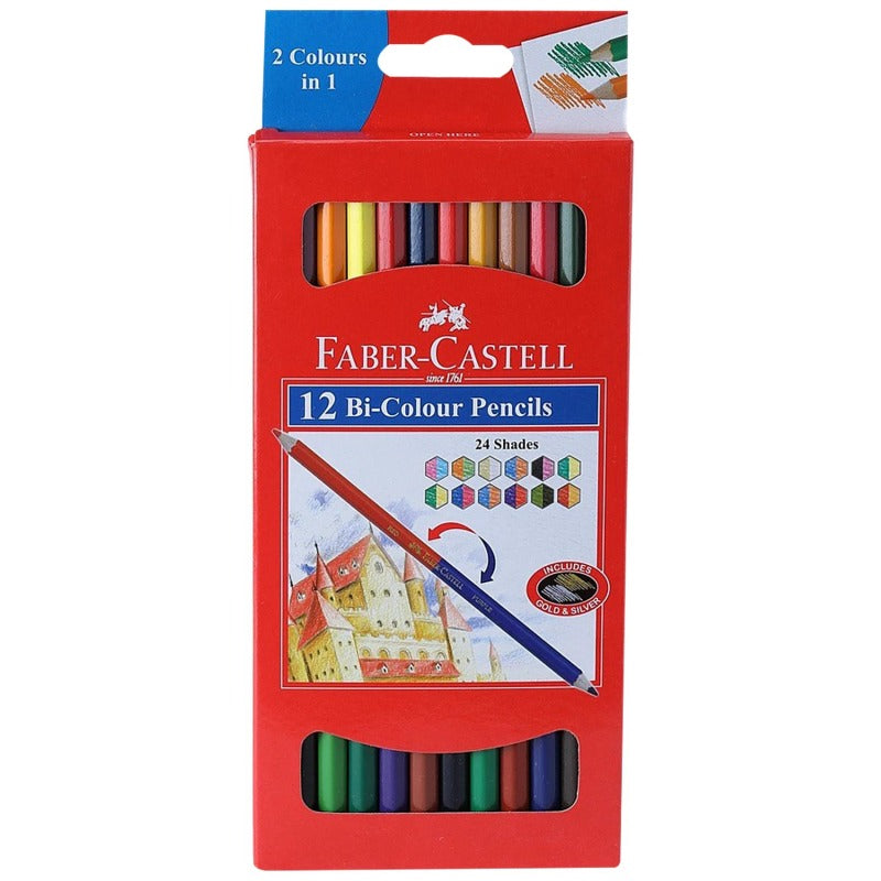 Faber Castle Bi Col Pencil (24 Shades)