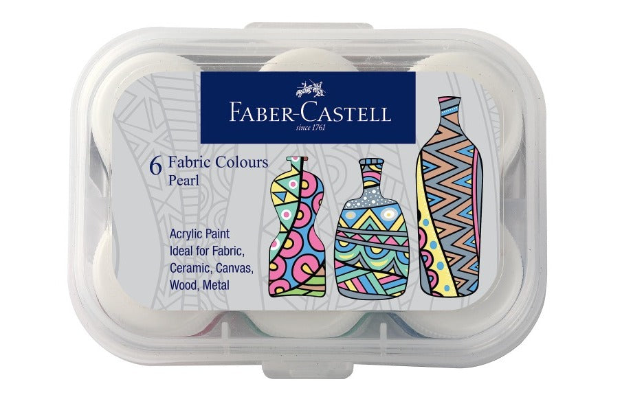 Faber Castle Fabric Col Pearl (6 Sh)