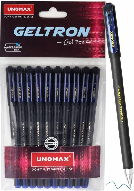 Unomax Geltron Pearl Gel Pen Blue