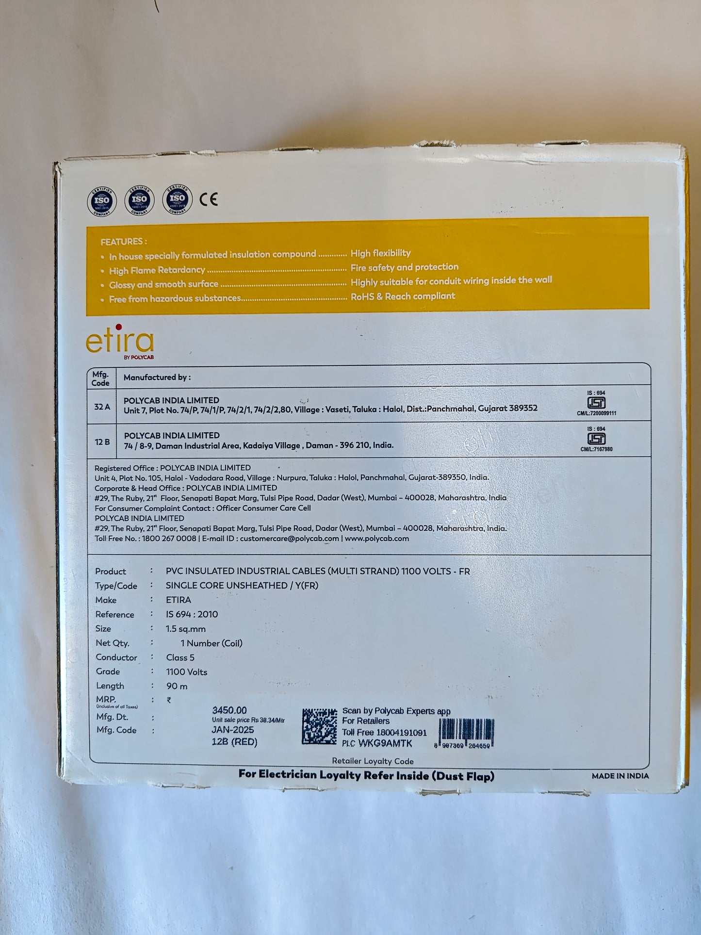 Polycab Etira 1.5mm