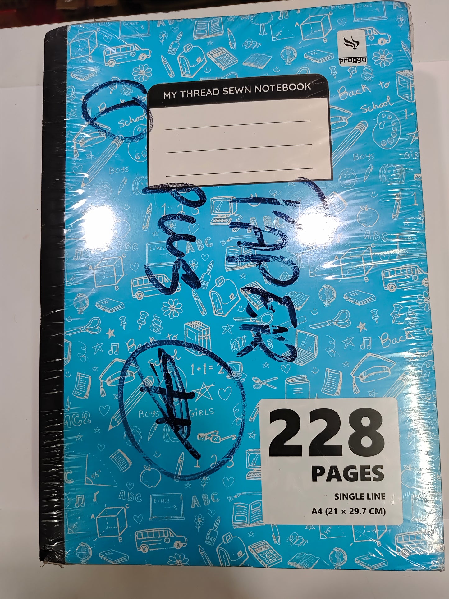 Pragya A4 Thread Sewn Long Book 228p