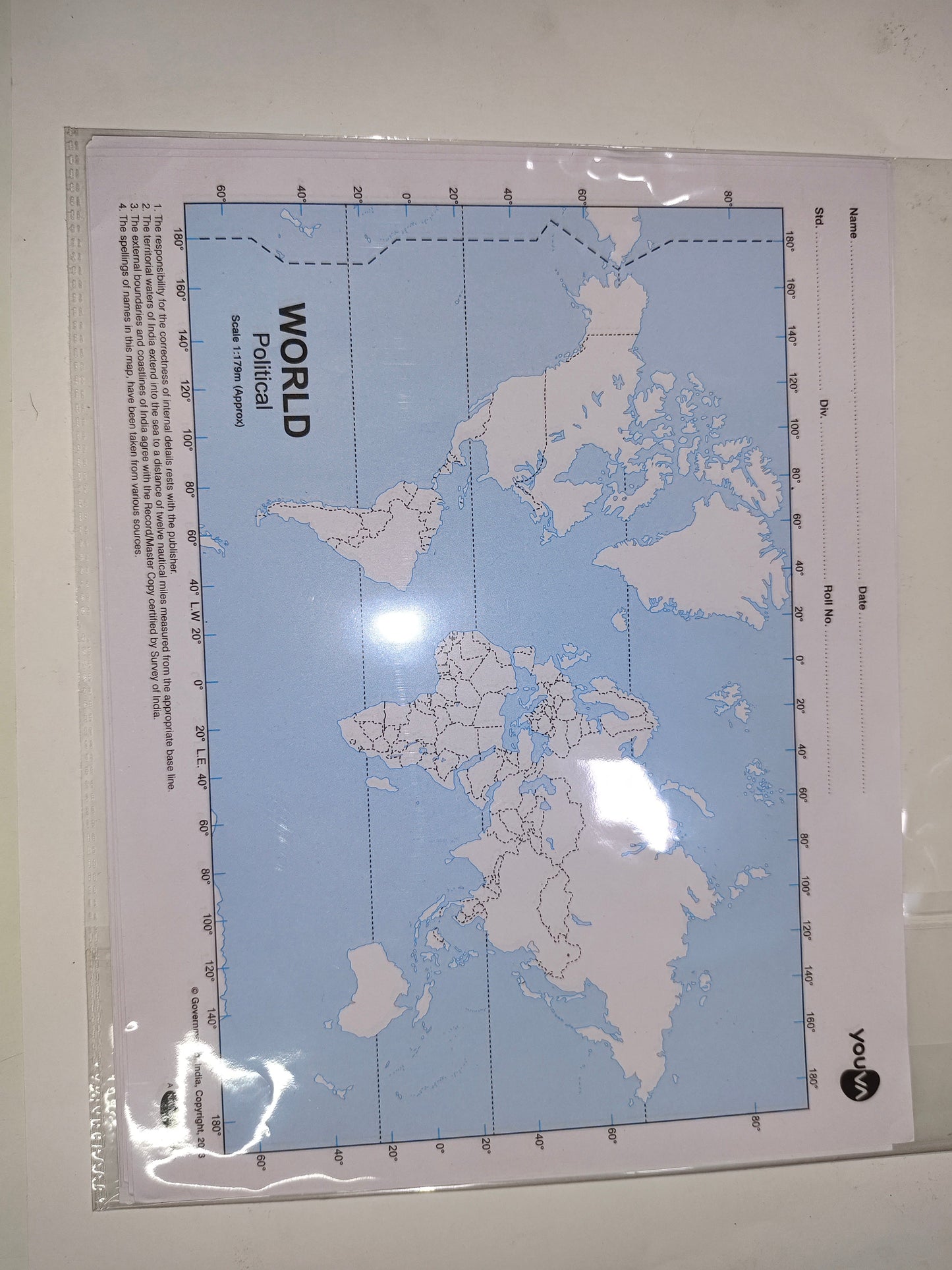 Youva World Political Map Pkt