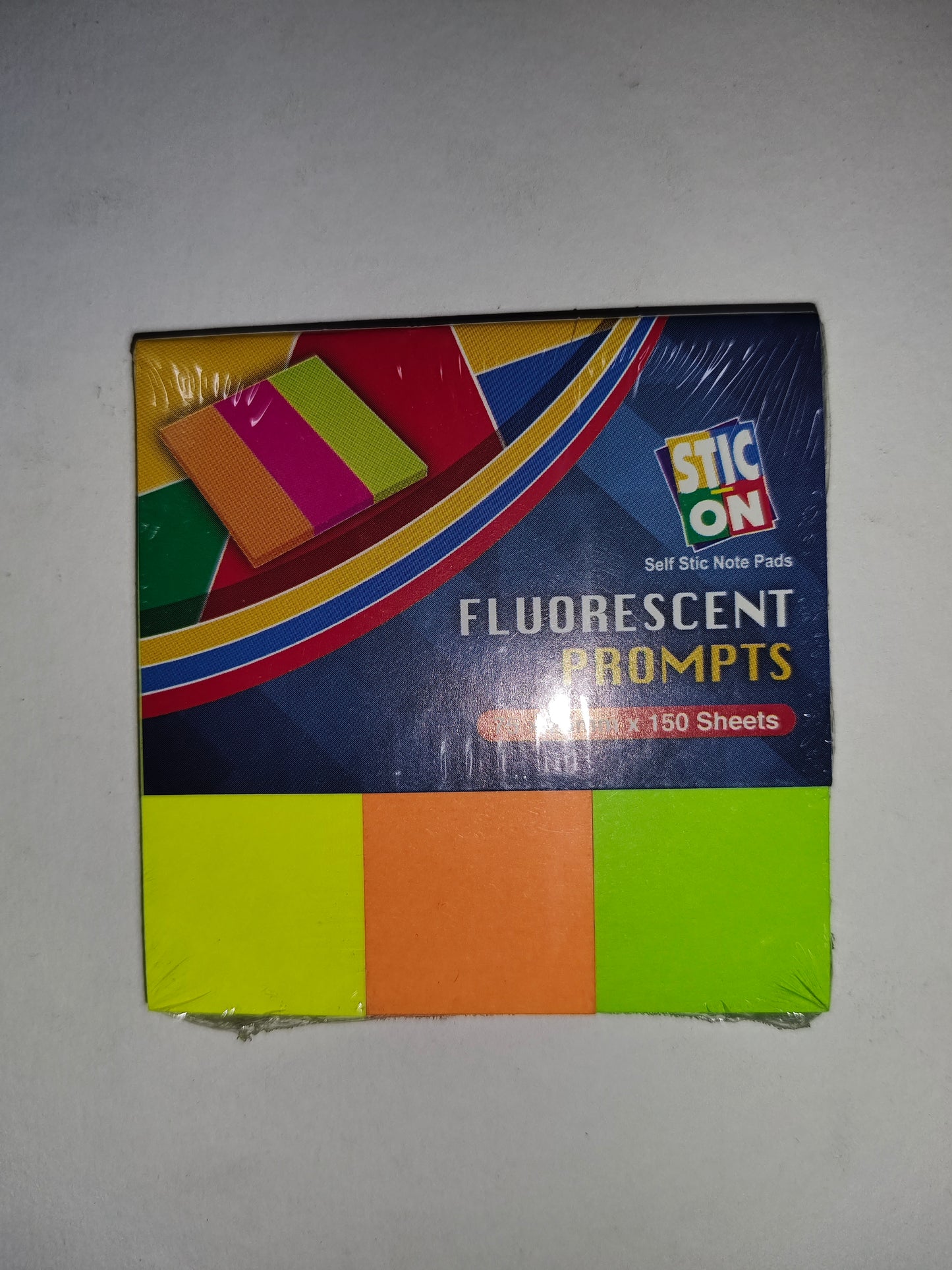 Stick On Fluorescent Paper Flags (3 Col)