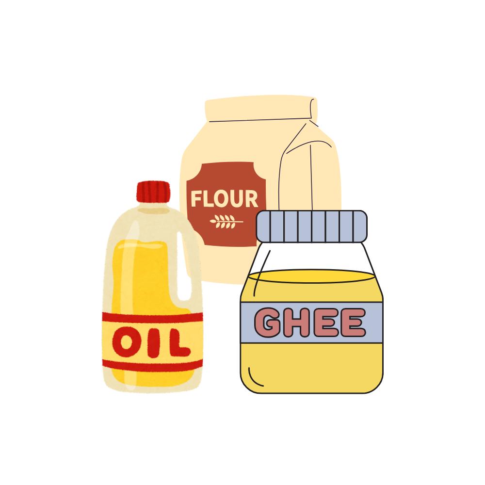 Oil, Ghee & Atta
