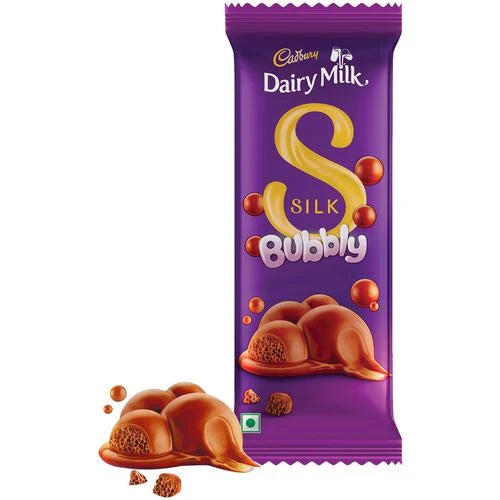 Cadbury Dairy Milk Silk Bubbly Chocolate Bar