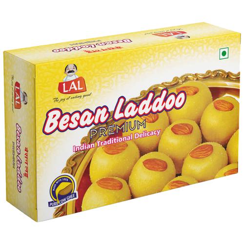 Lal Besan Laddoo Premium Indian Traditional Delicacy