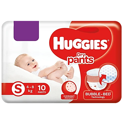 Huggies Dry Pants Diapers - Small, 10 Pcs