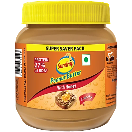 Sundrop Peanut Butter With Honey - Crunchy