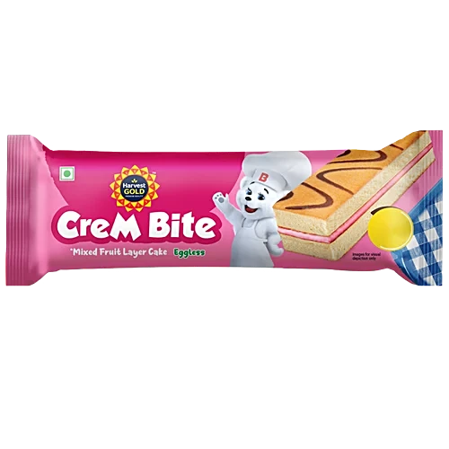 Harvest Gold Crem Bite Mixed Fruit Layer Cake