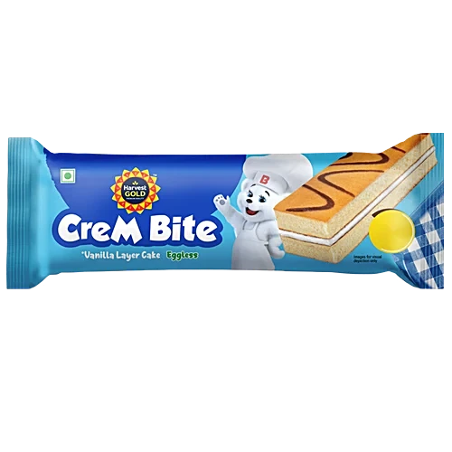 Harvest Gold Crem Bite Vanilla Layer Cake