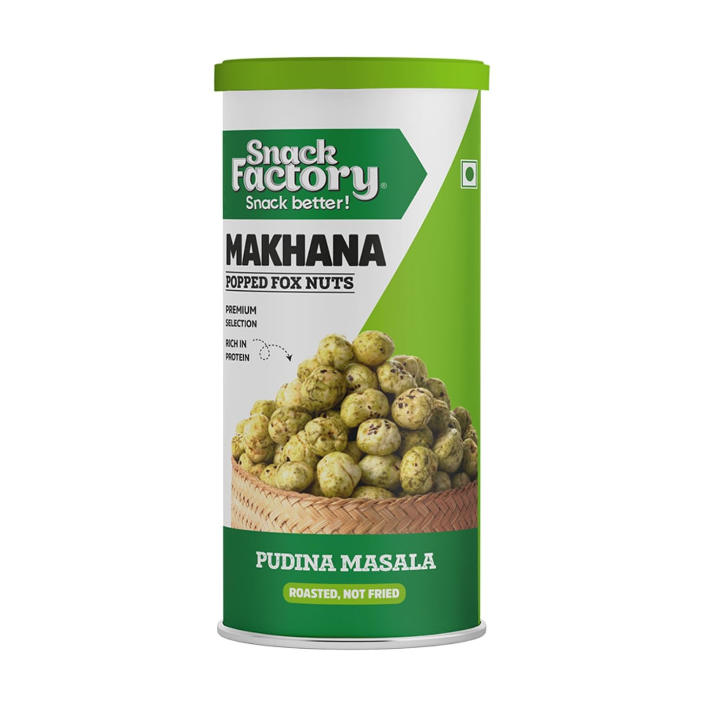 Snack Factory Snack Better! Makhana Popped Fox Nuts Pudina Masala