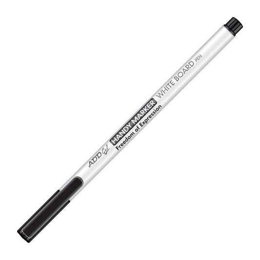 Add Gel White Board Marker(Slim) Black