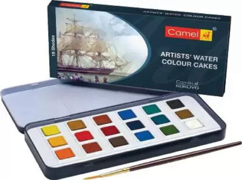 Camel Artist Water Colour Cakes 18 Shades