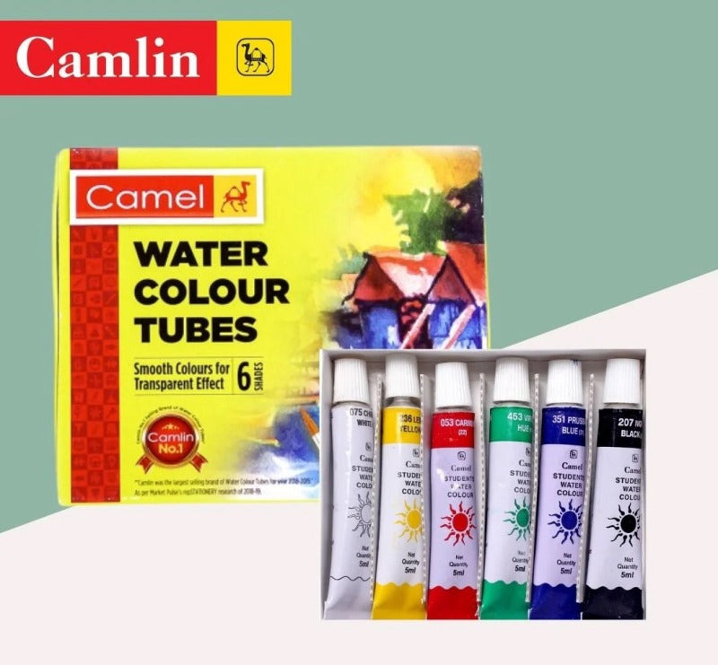 Camel Water Colour Tubes 6 Shades
