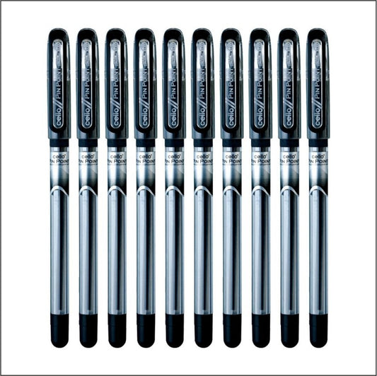 Cello Pin Point Ball Pen Black