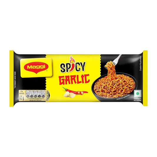 Maggi 2-Minute Spicy Garlic Noodles, Tasty Twist Of Spicy & Garlic