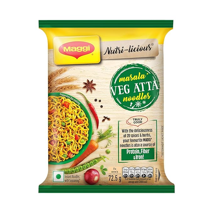 Maggi Nutri-Licious Veg Atta Masala Noodles