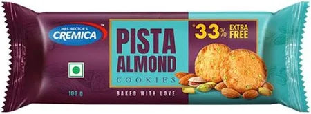 Cremica Pista Almond Cookies