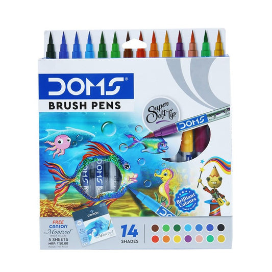 Doms Brush Pen 13+1 Sh Display