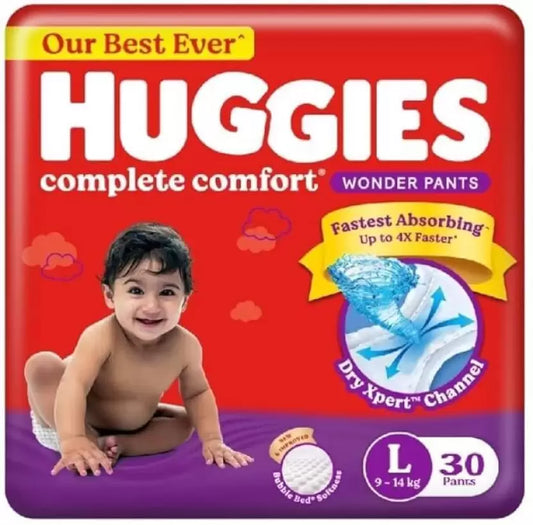 Huggies Wonder Pant Baby Diaper - L (30 Pieces)