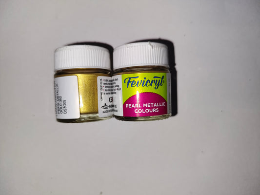 Fevicryl Pearl Metallic Gold-352 -10ml