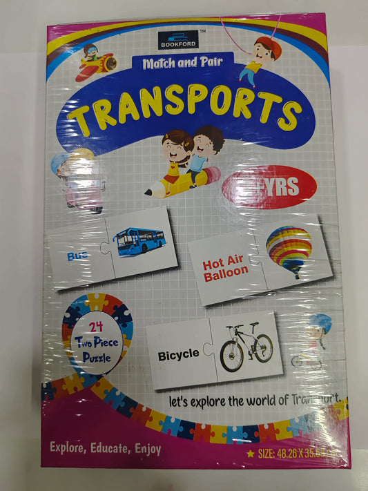 Book F Puzzle Match & Pair Transport (24pc)