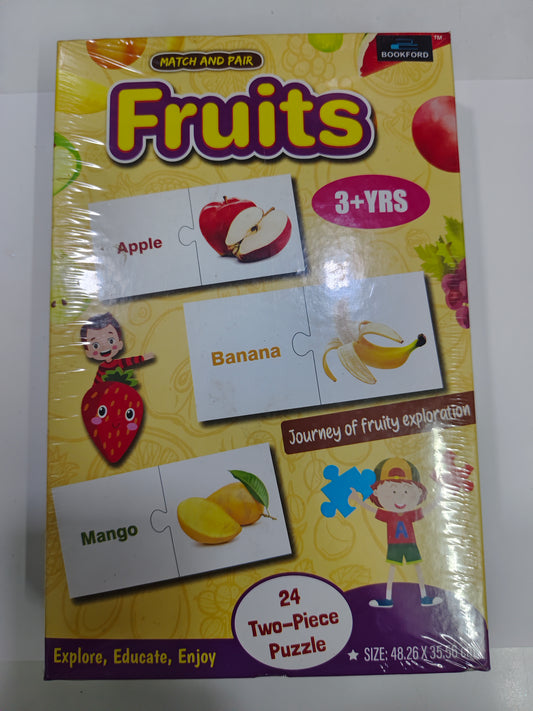 Book F Puzzle Match & Pair Fruits (24pc)