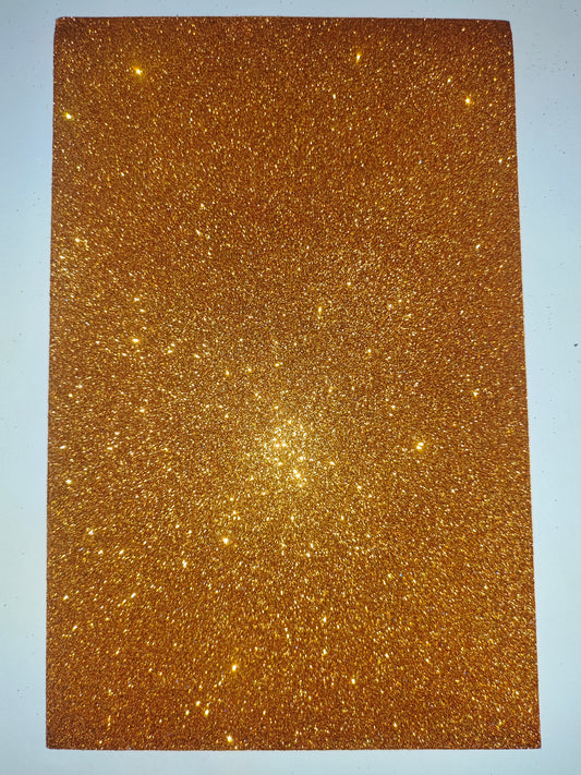 A4 Glitter Sheet Orange