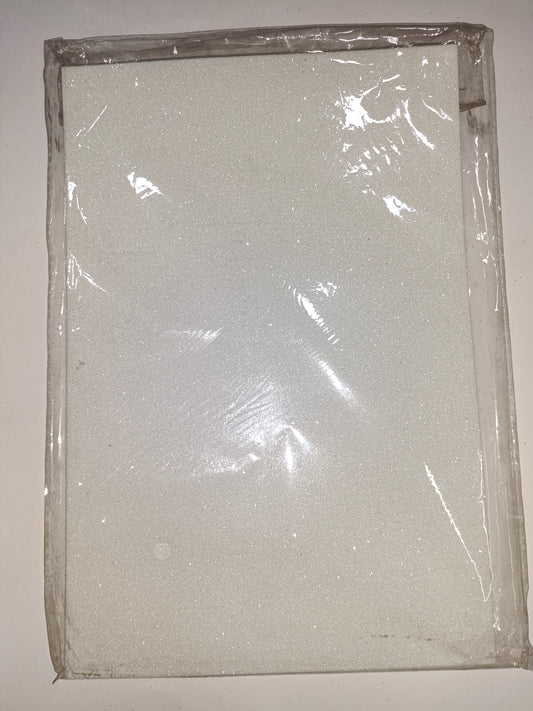 A4 Glitter Sheet - White