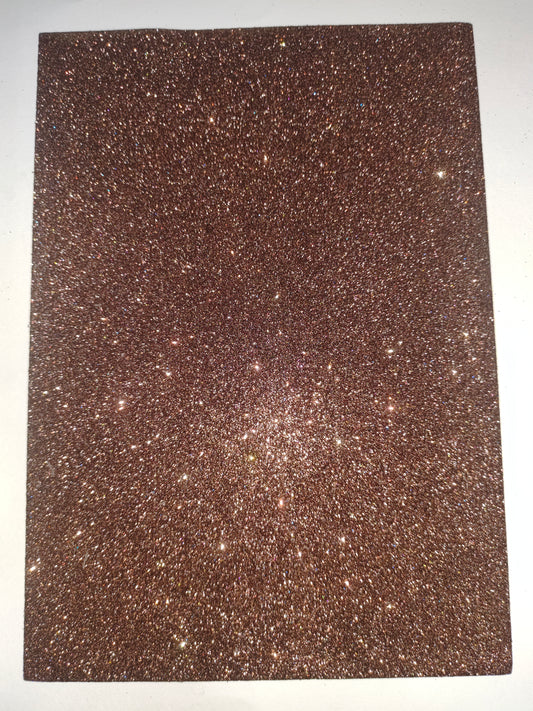 A4 Glitter Sheet -Brown